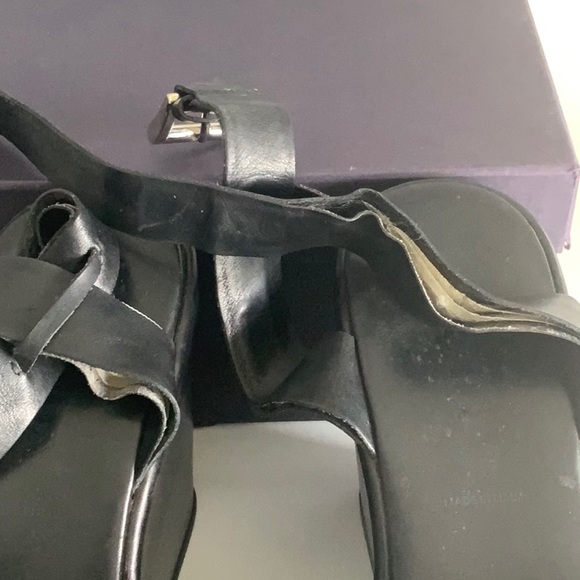 Black Wedge Prada Sandal - Picture 8 of 13